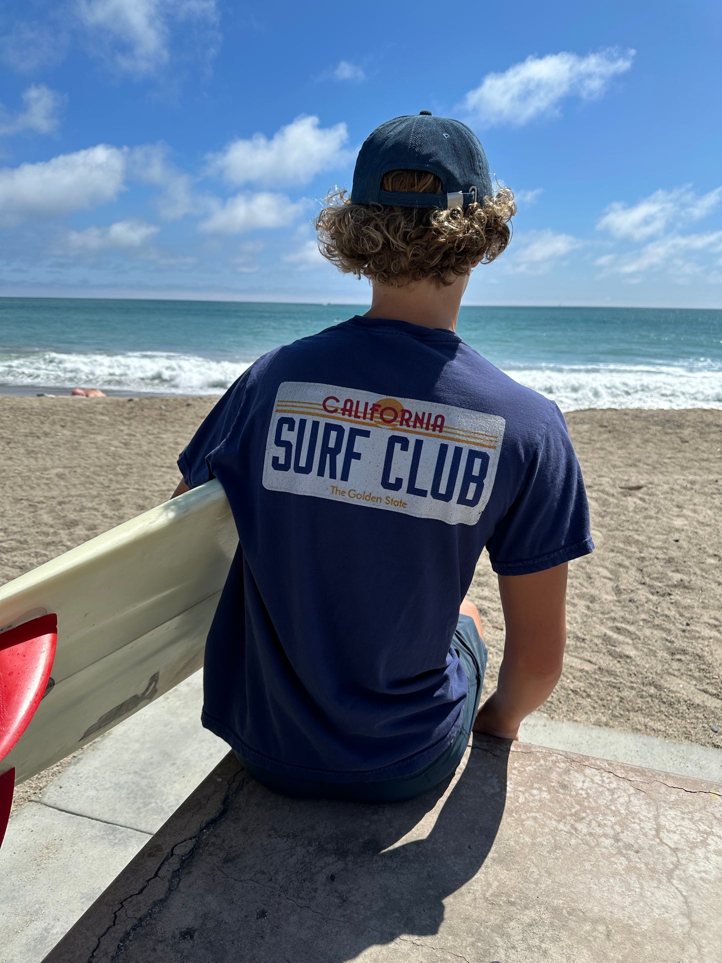 Surf Club Vintage License Plate