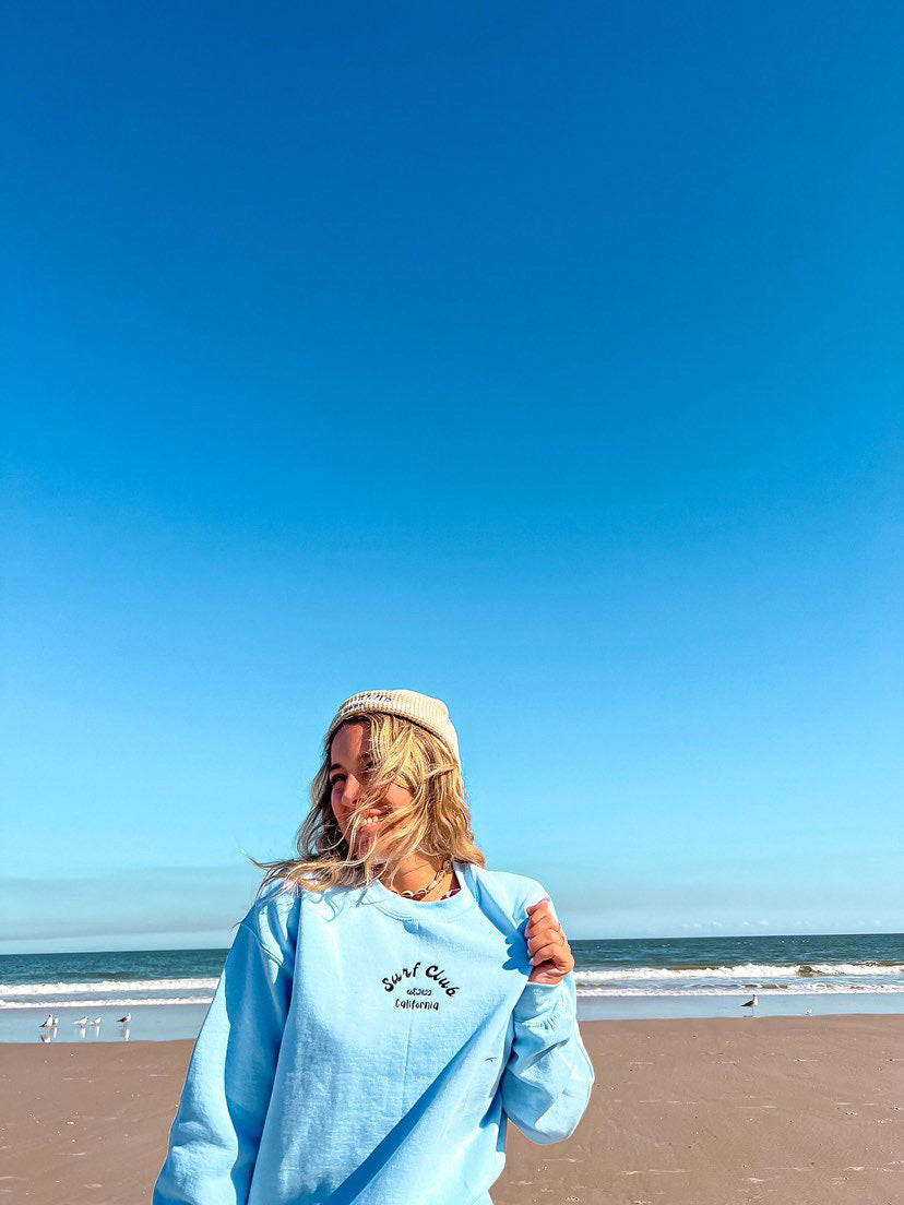 Surf Club EMBROIDERED Crewneck