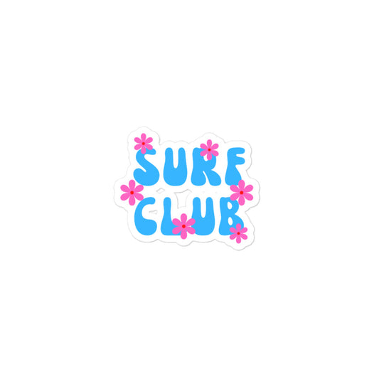 Surf Club Flower Sticker